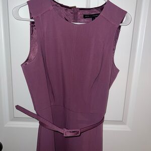 White House Black Market Sleeveless Midi Dress in Purple